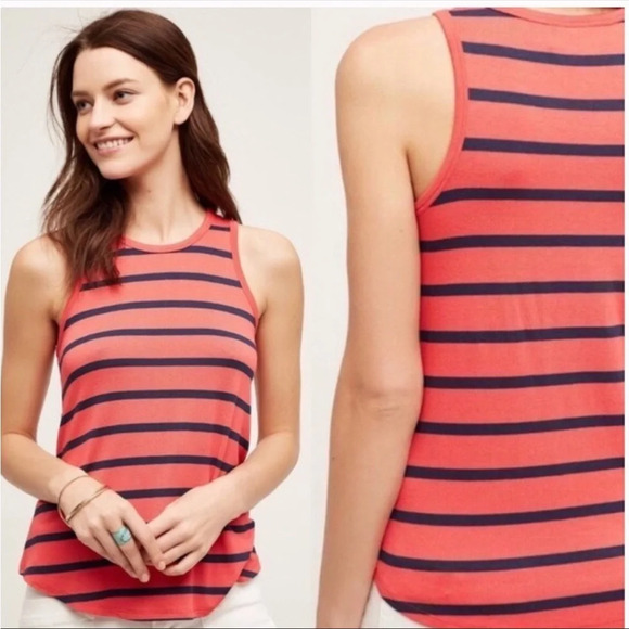 ANTHROPOLOGIE Akemi + Kin Fiza Striped Tank Lot MP - Picture 4 of 6